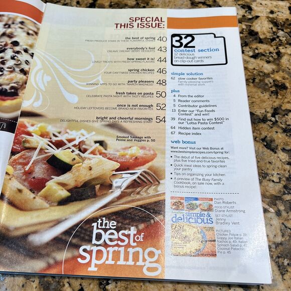 Taste Of Homes Simple and Delicious Back Issues Recipes Magazines 2008 set Of 6 - Picture 7 of 16